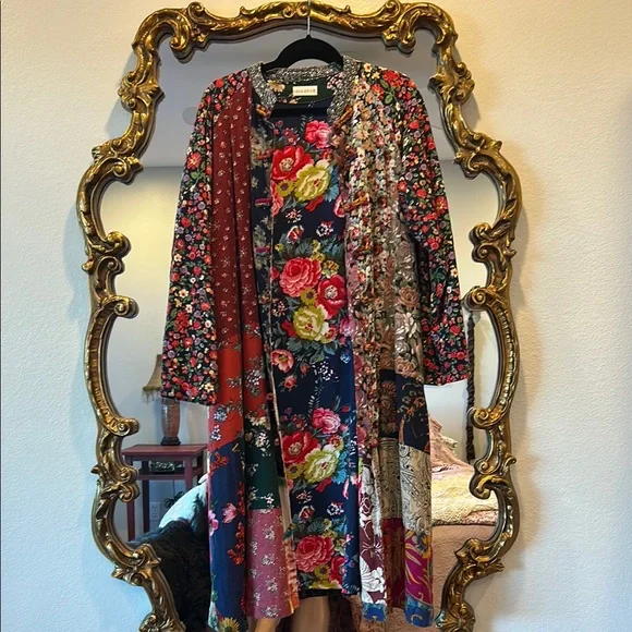 Floral Quilted Duster One Size - Picture 1 of 3